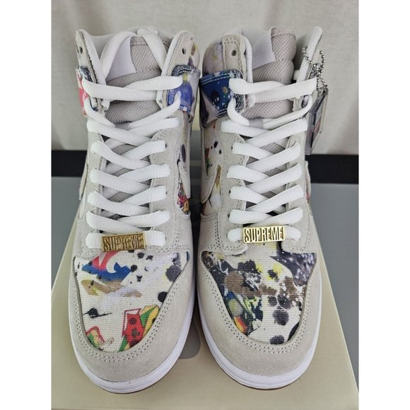 NEW Nike x Supreme SB Dunk High OG QS RAMMELLZEE Men\'s 7 Women\'s 8.5 FD8779-100 main image 7
